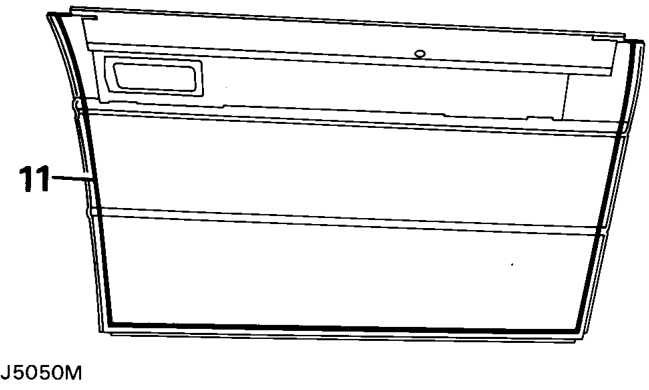Front door outer panel – Clean door frame and remove all trace of sealant.