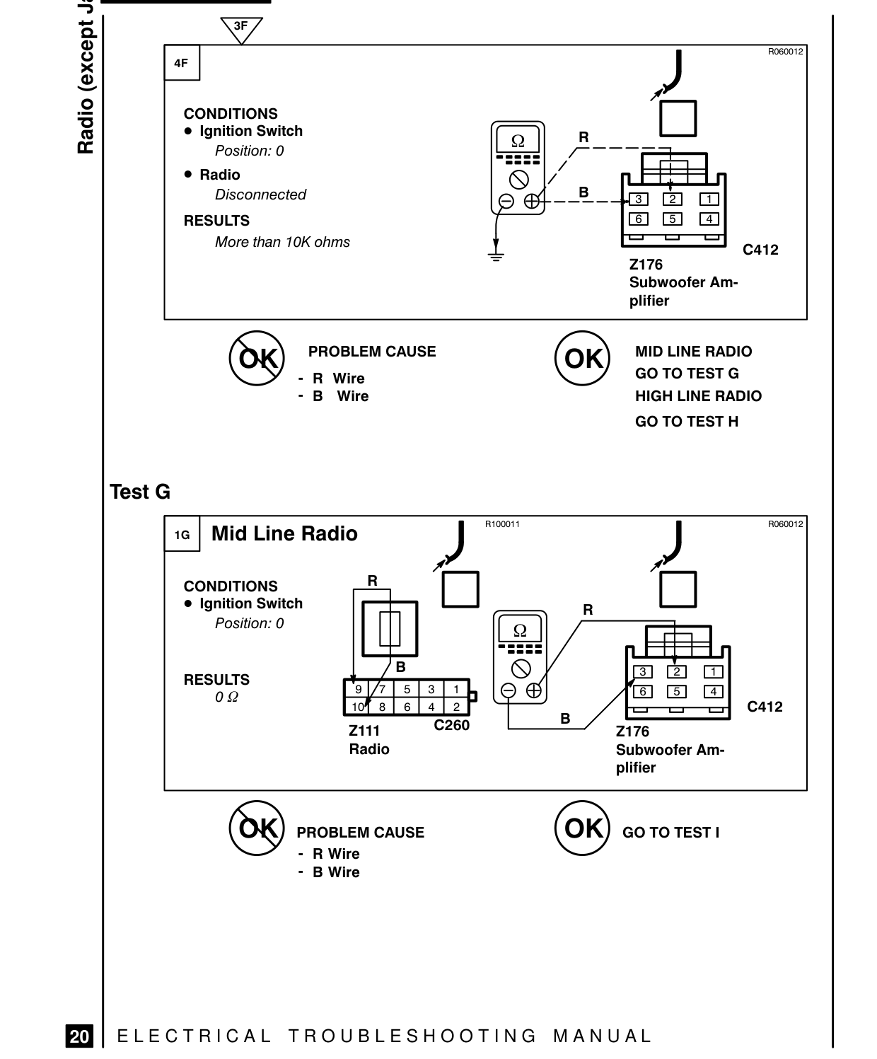 Radio (Except Japan) – Fault Diagnosis