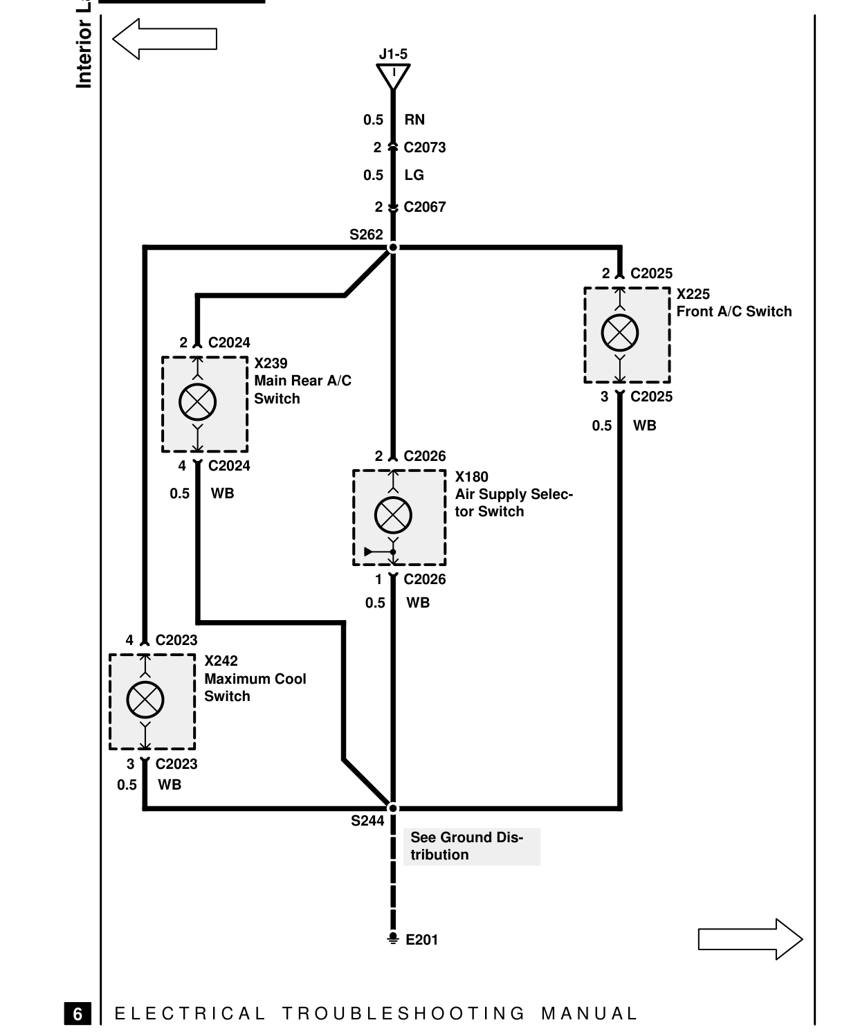 Interior Lamps – Circuit Diagram