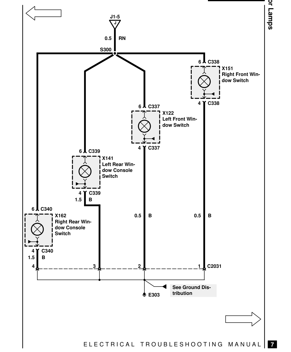 Interior Lamps – Circuit Diagram