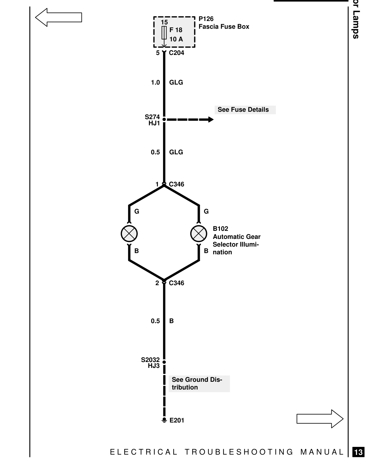 Interior Lamps – Circuit Diagram