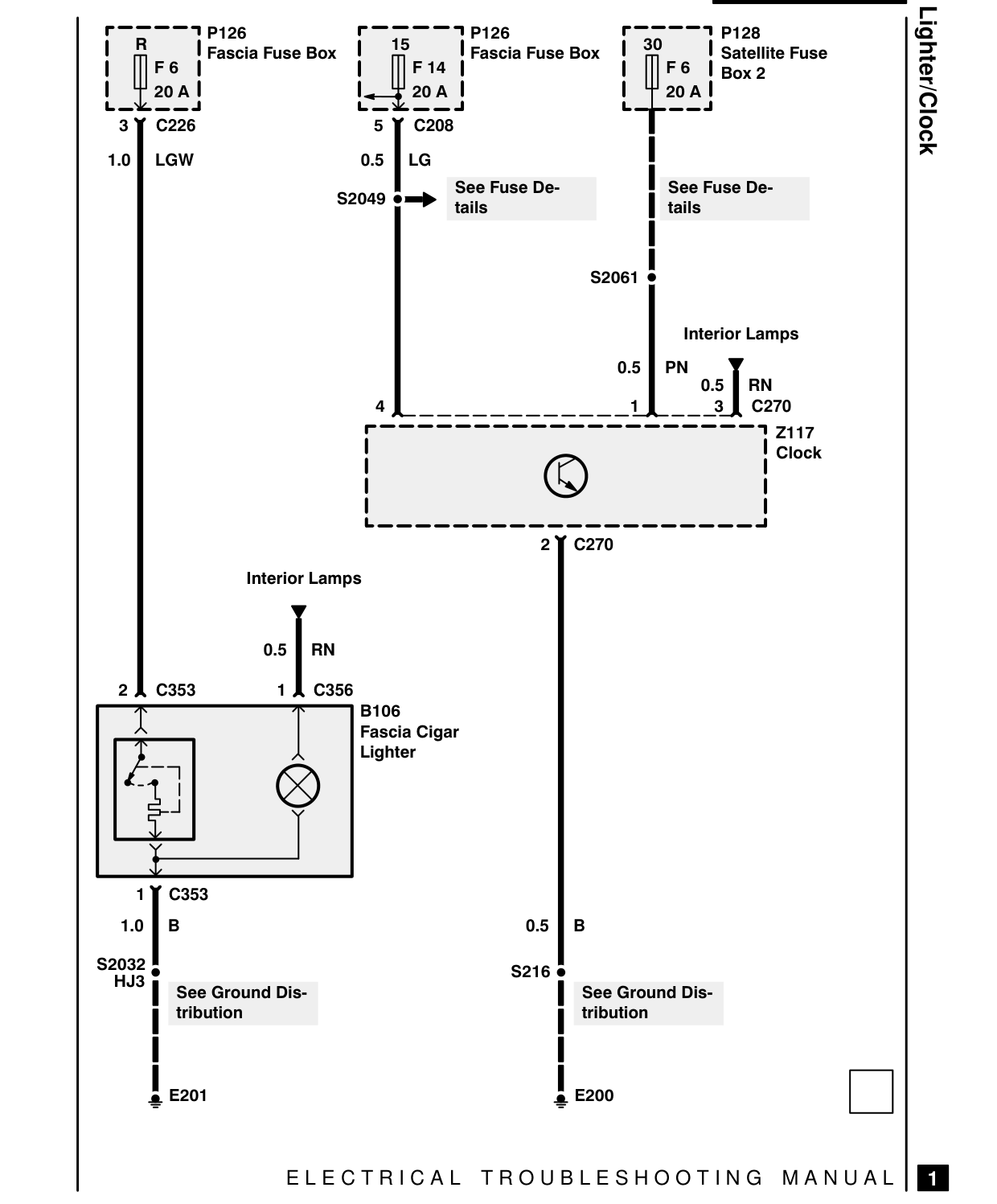 Cigar Lighter/Clock – Circuit Diagram