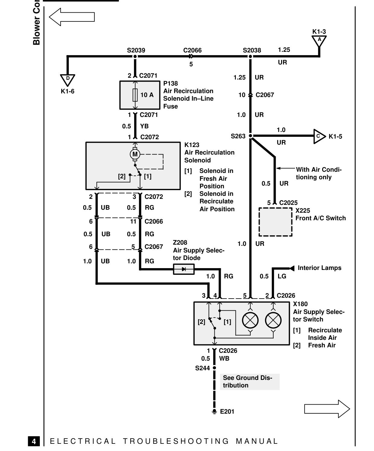 Blower Controls – Circuit Diagram