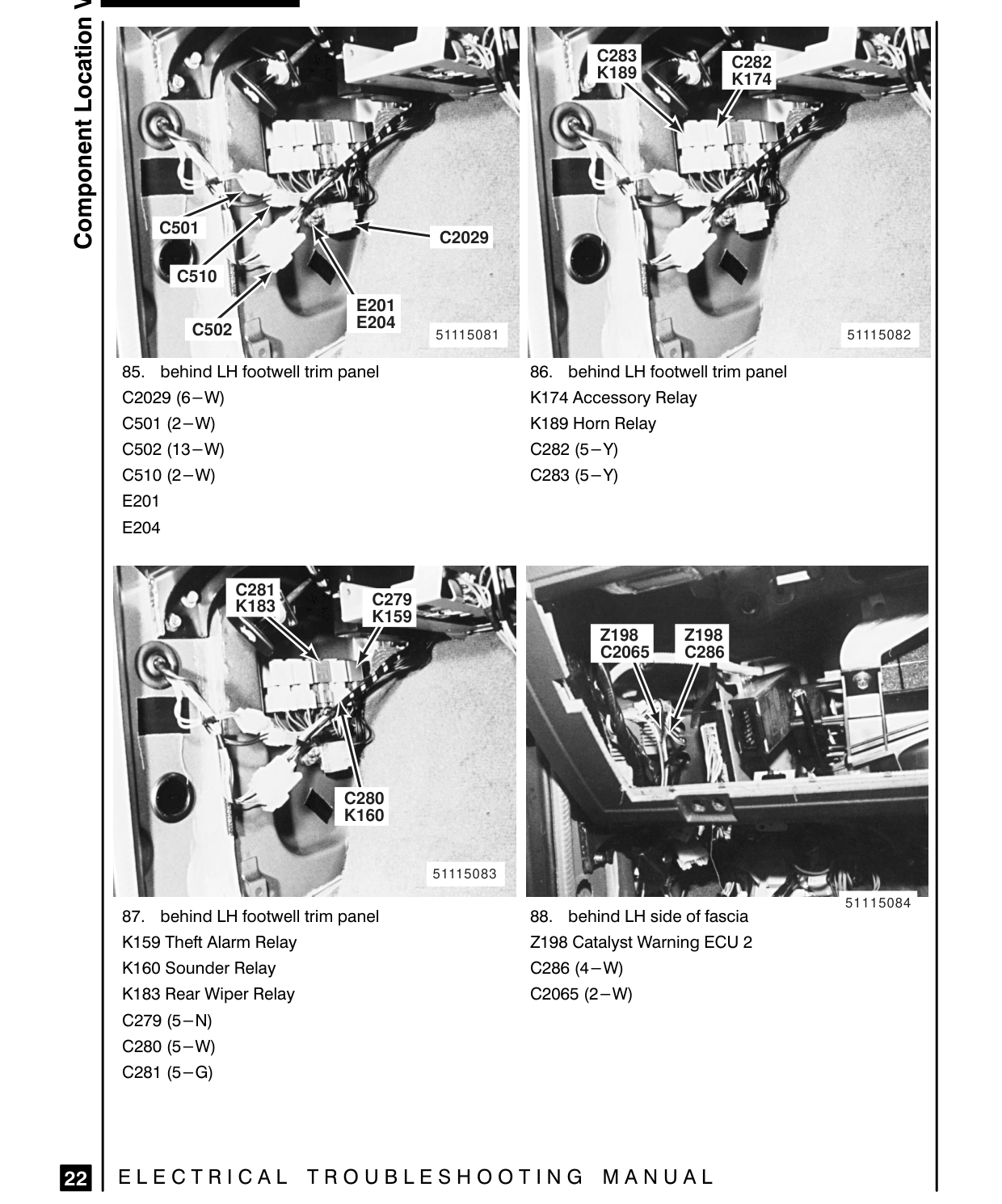 Component Location Views – Circuit Diagram