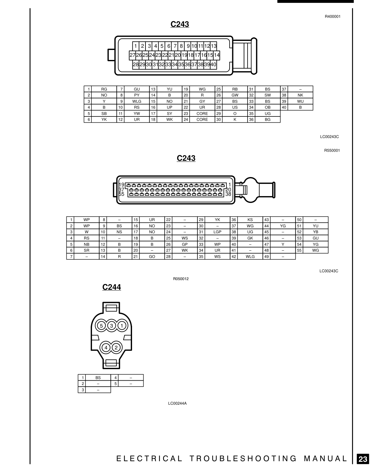 Connector Views – Circuit Diagram