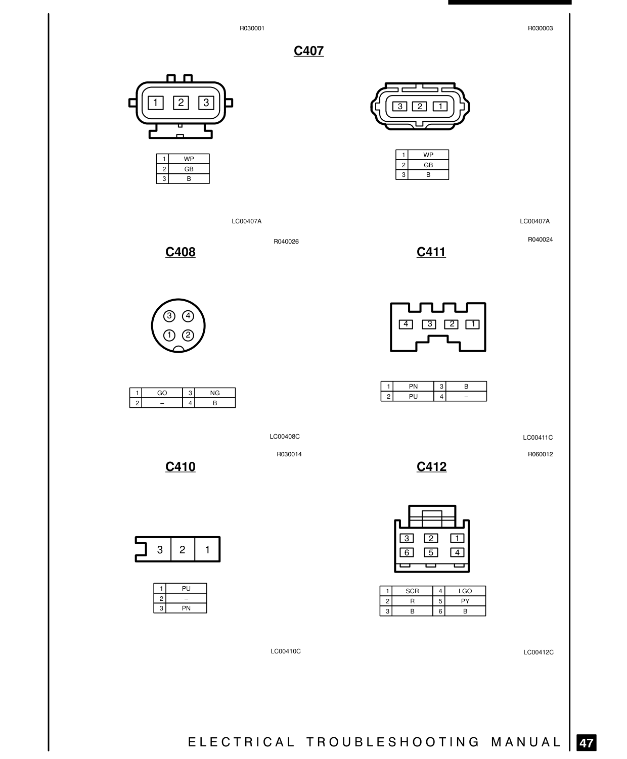 Connector Views – Circuit Diagram