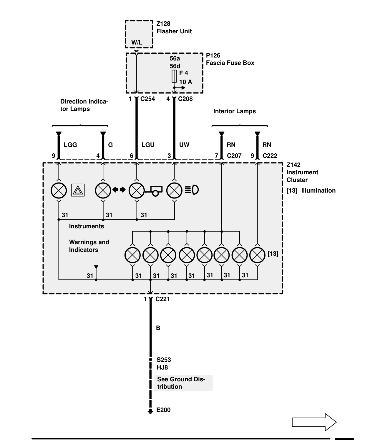 Warnings And Indicators – Circuit Diagram