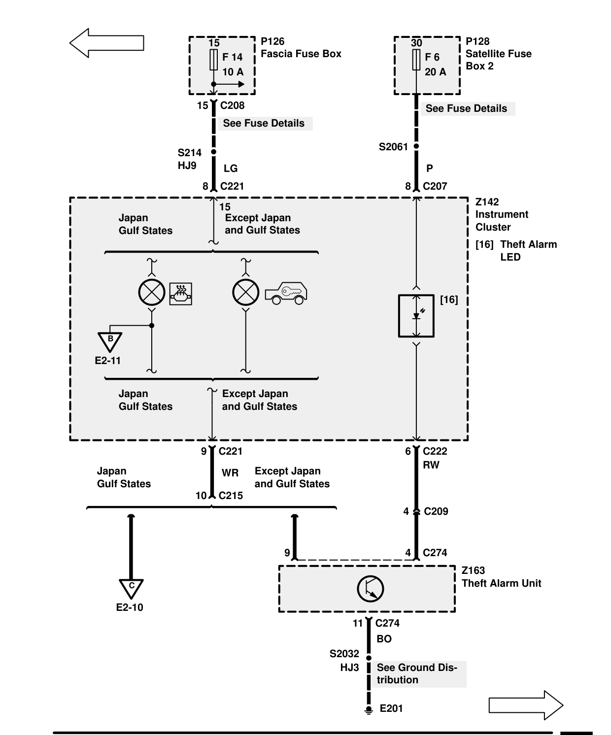 Warnings And Indicators – Circuit Diagram