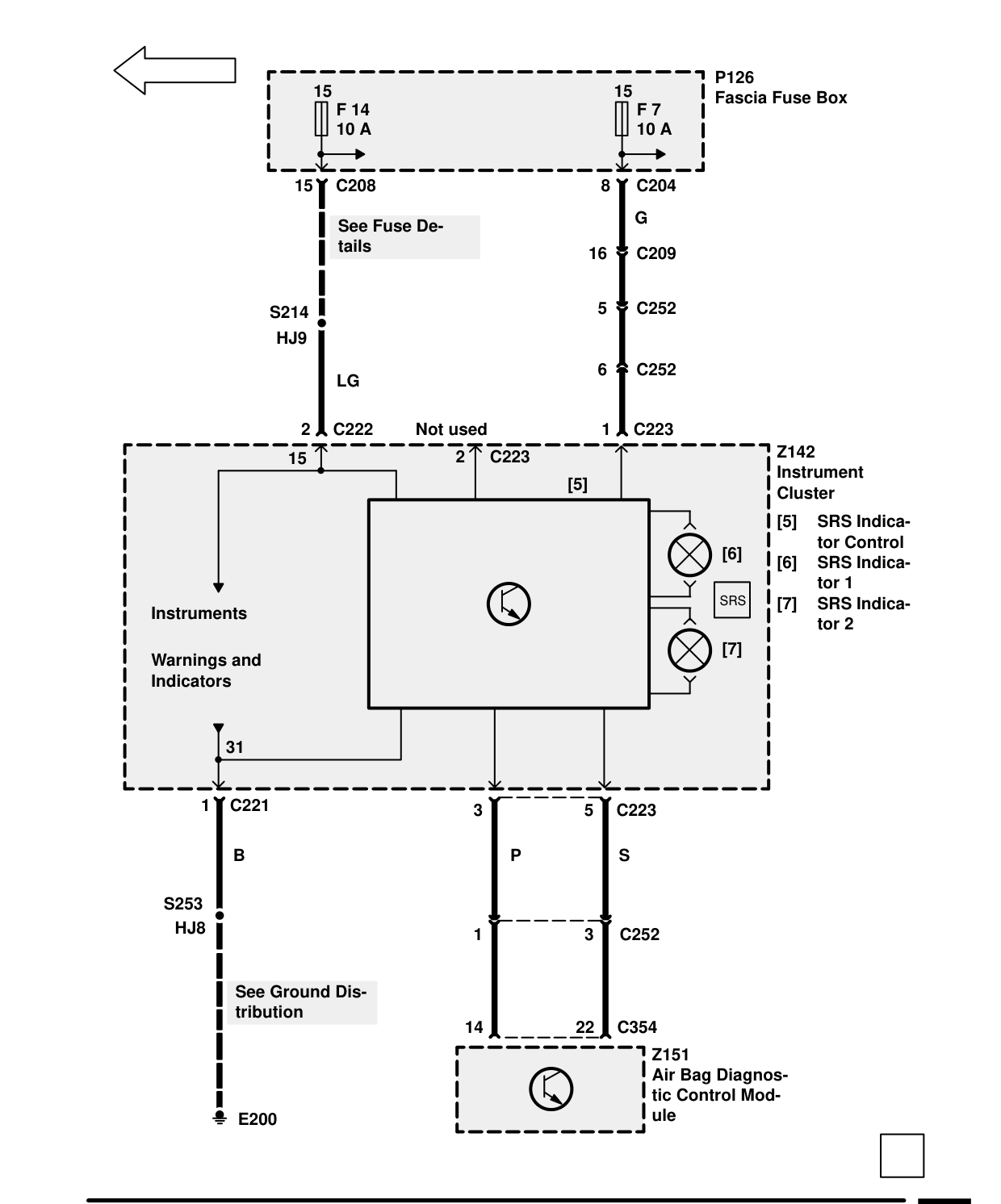 Warnings And Indicators – Circuit Diagram