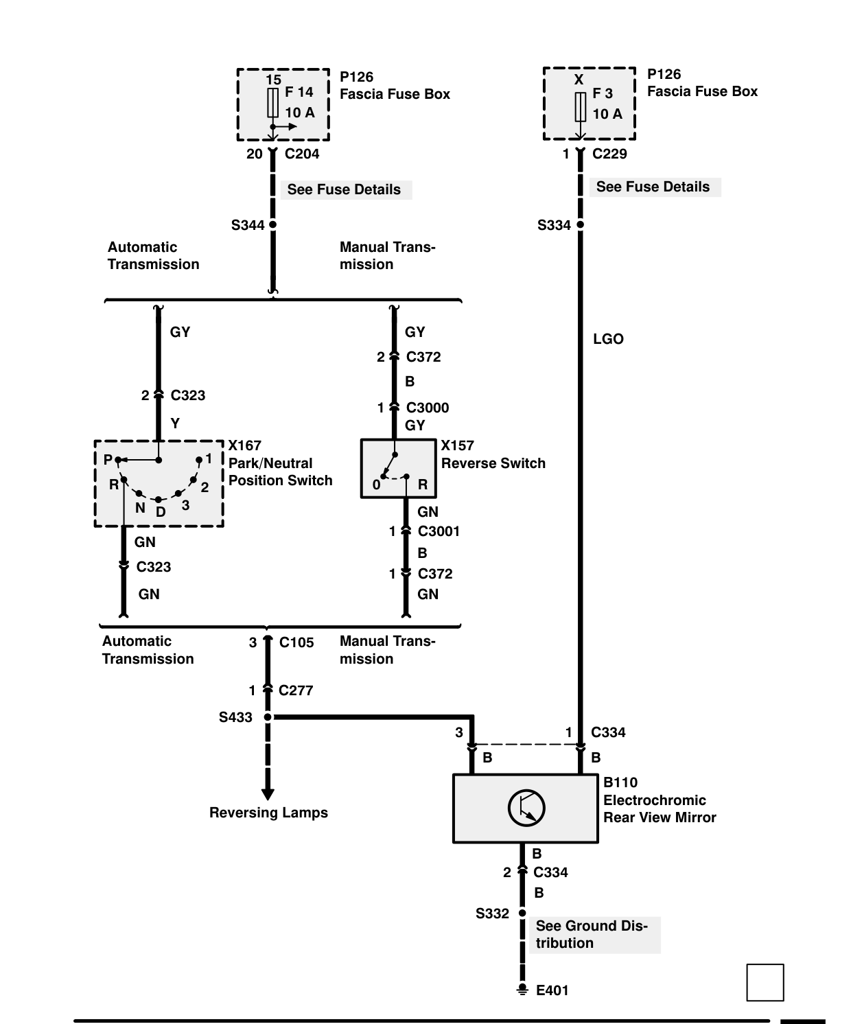 Electrochromic Rear View Mirror – Circuit Diagram
