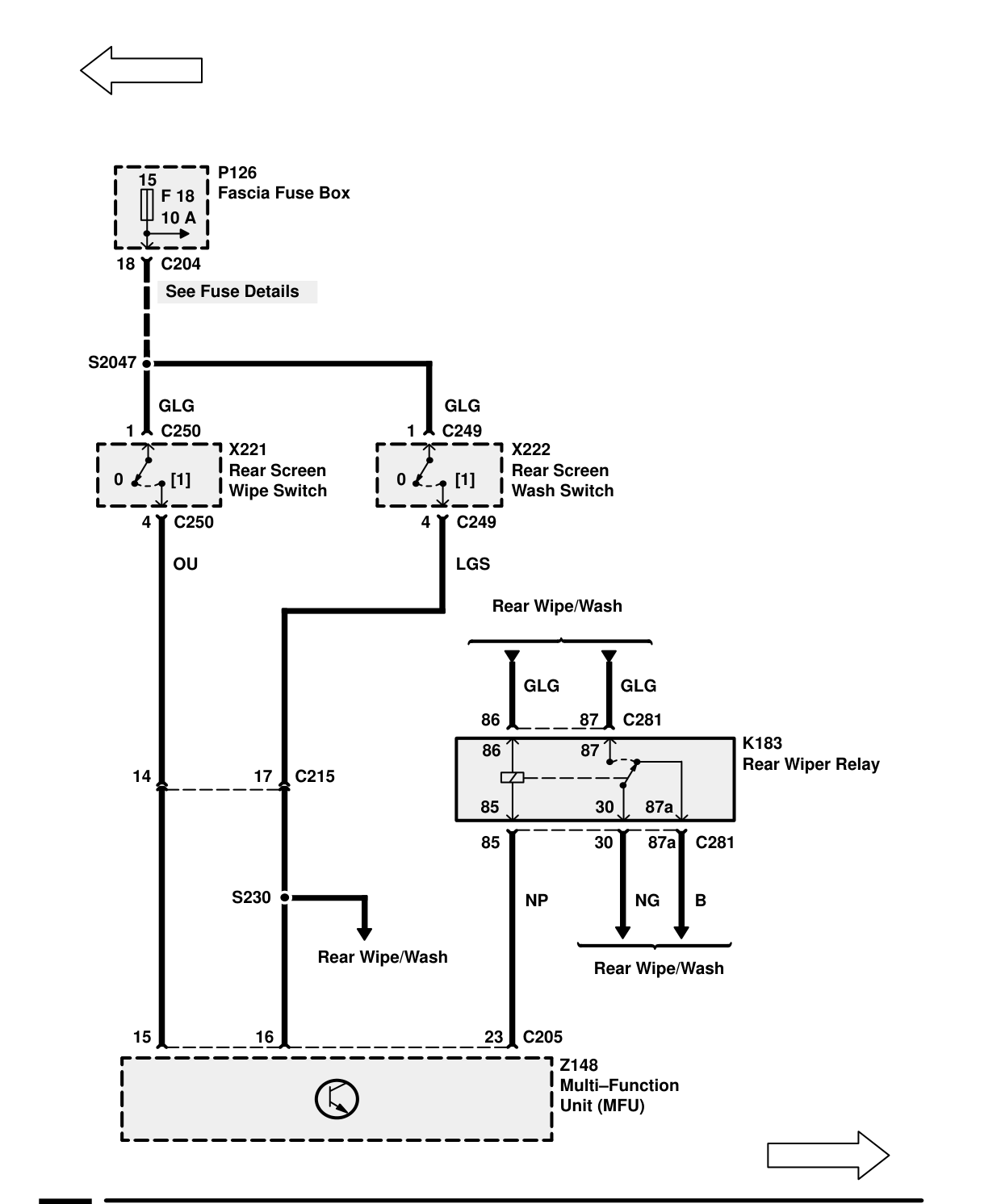 Multi-Function Unit (Mfu) – Circuit Diagram