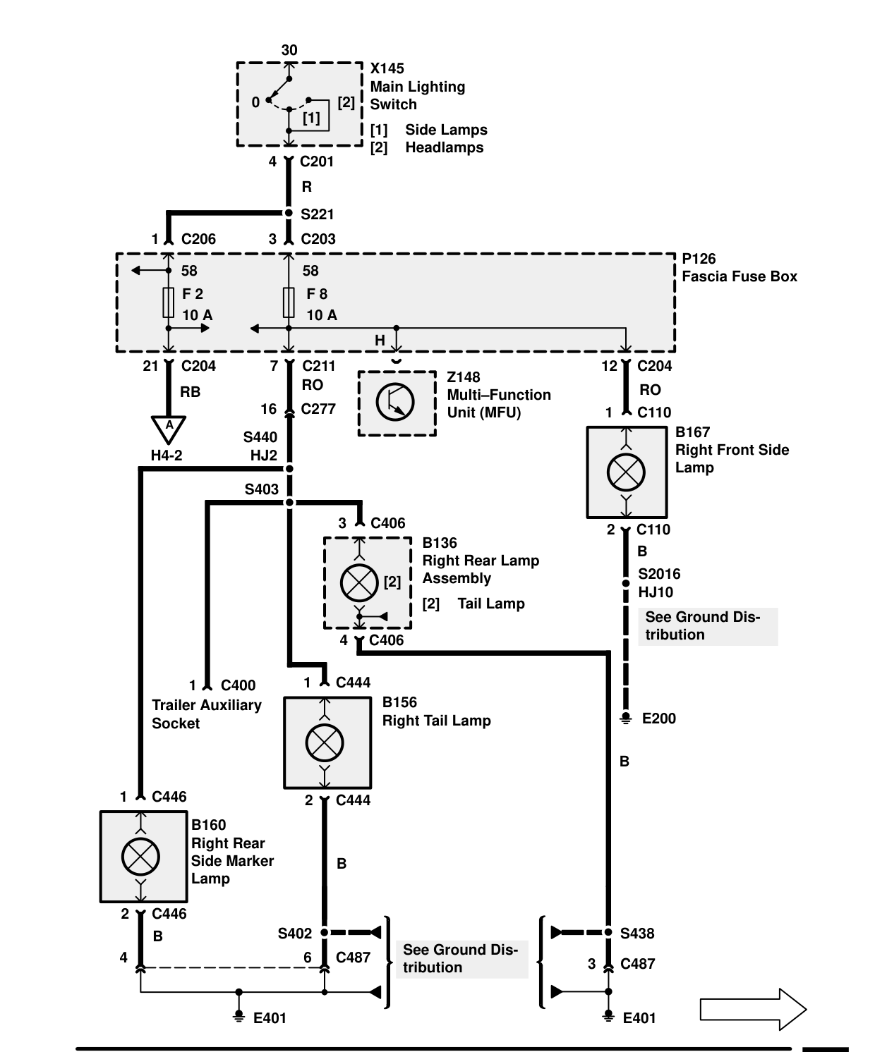 Side Lamps – Circuit Diagram