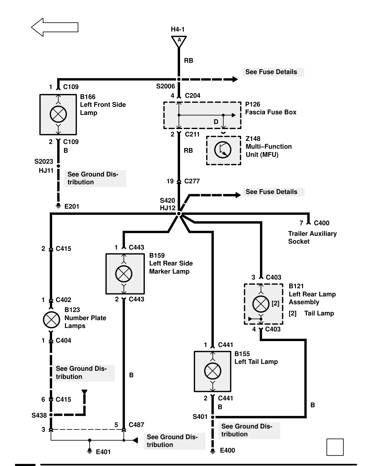Side Lamps – Circuit Diagram