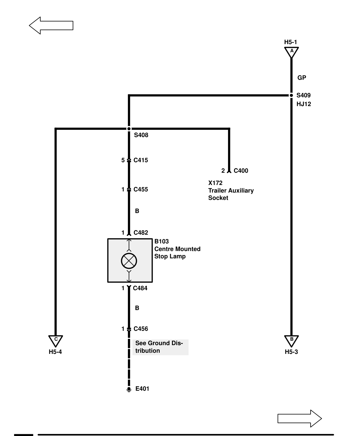 Stop Lamps – Circuit Diagram