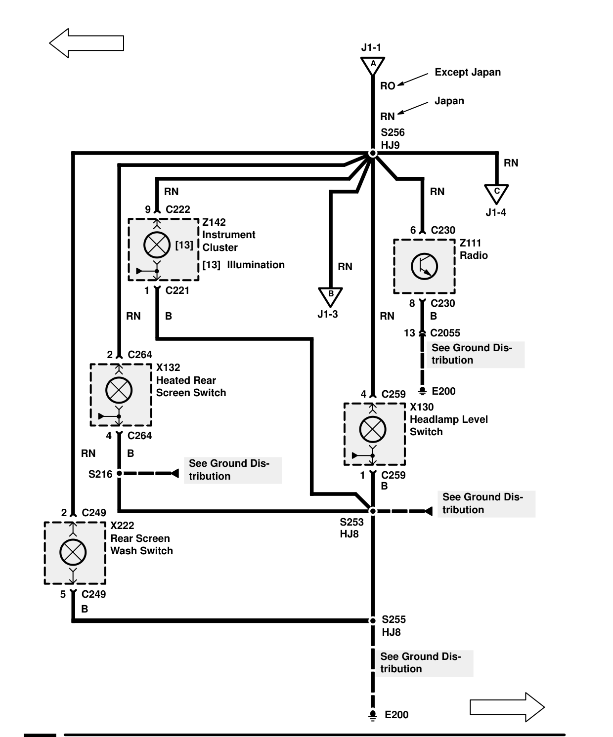 Interior Lamps – Circuit Diagram