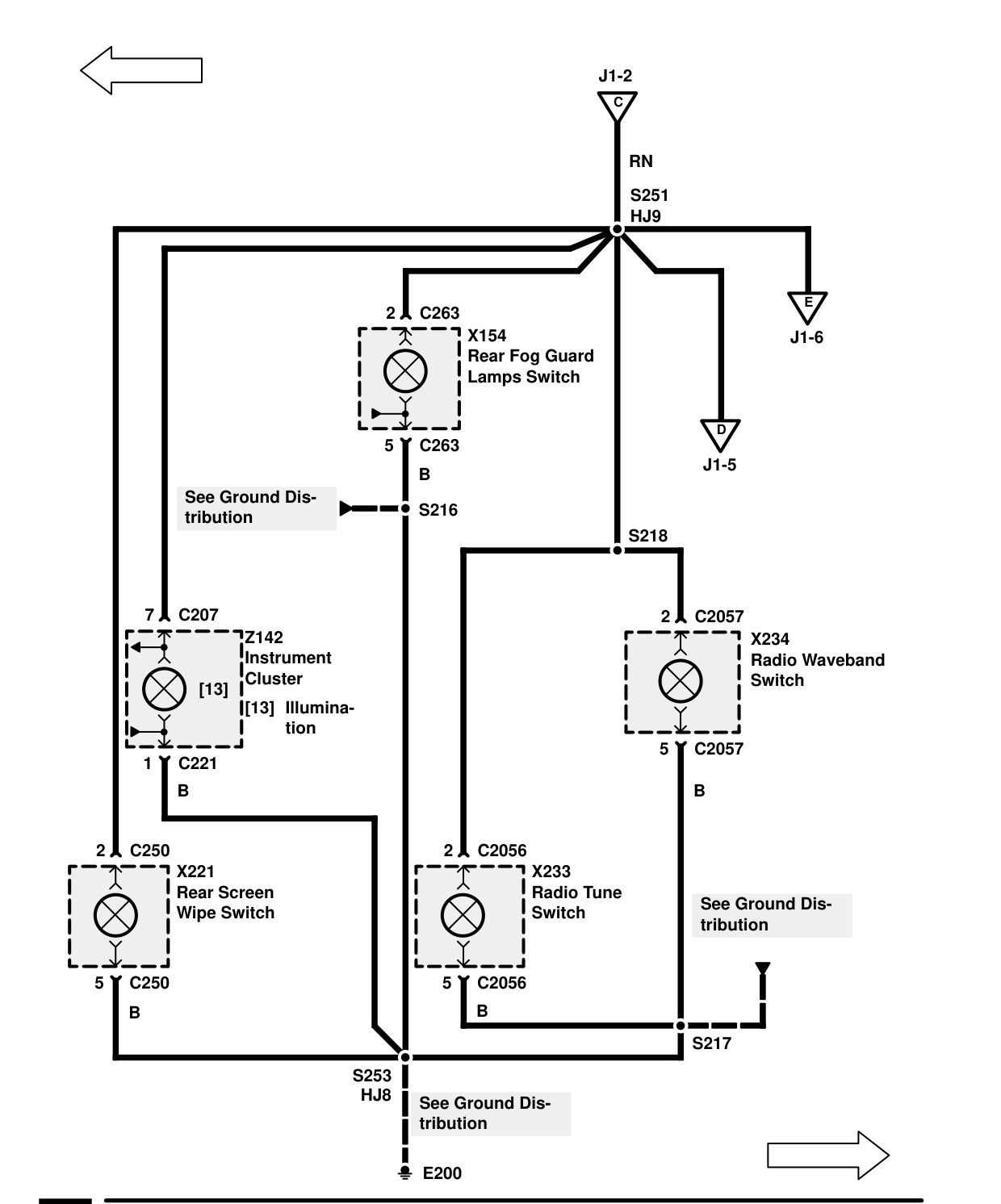 Interior Lamps – Circuit Diagram