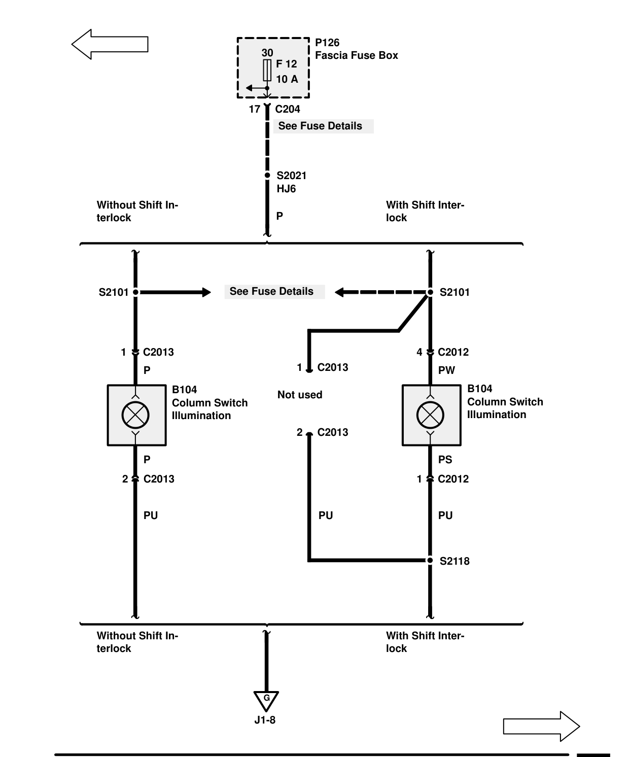 Interior Lamps – Circuit Diagram