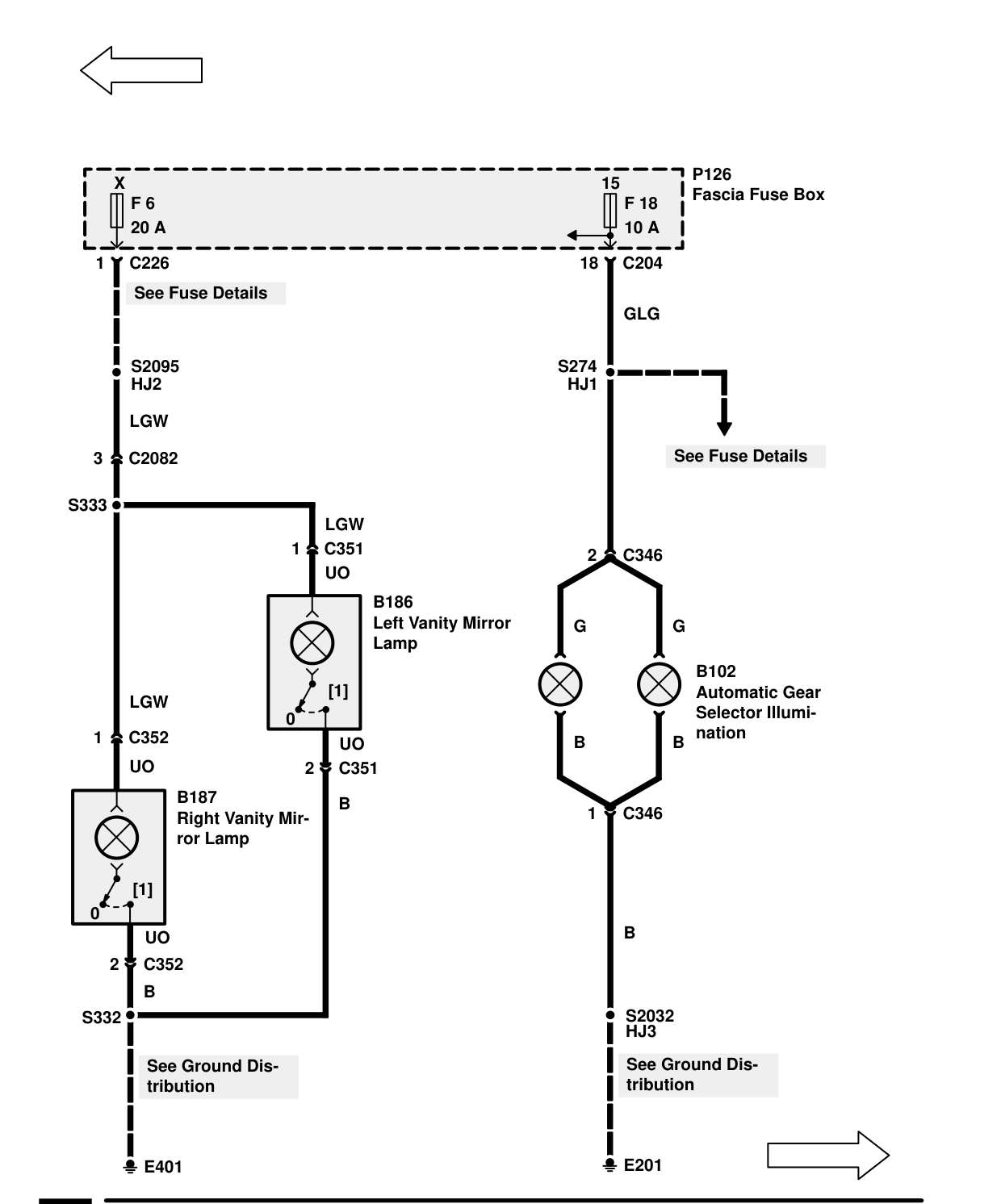 Interior Lamps – Circuit Diagram