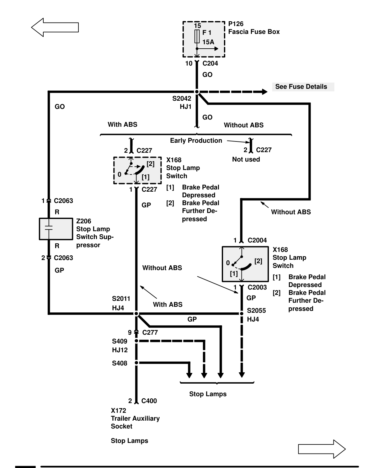 Trailer Auxiliary Socket – Circuit Diagram