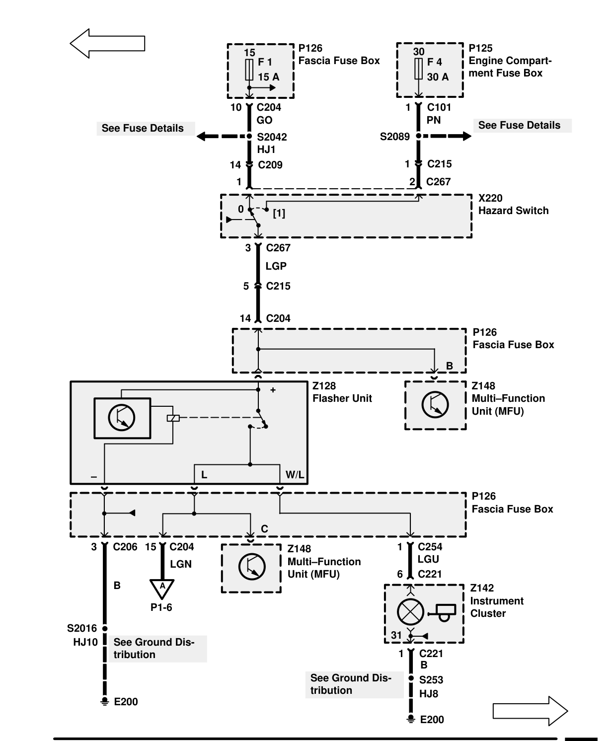 Trailer Auxiliary Socket – Circuit Diagram