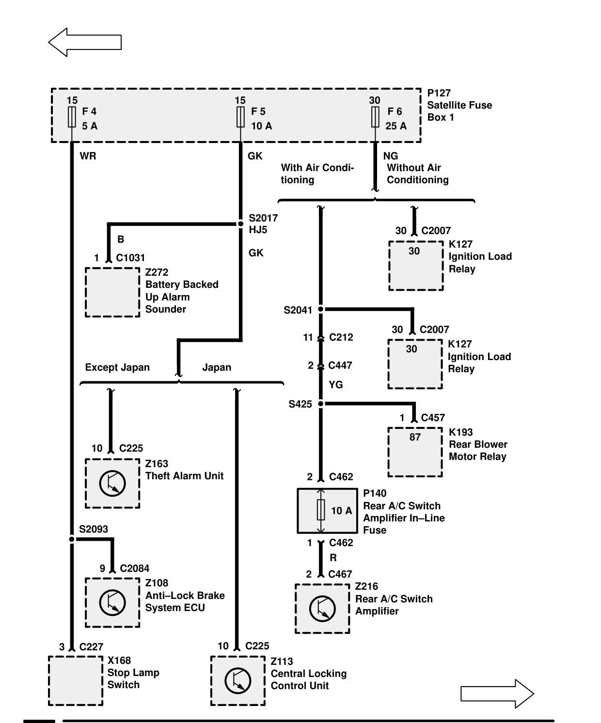Fuse Details – Circuit Diagram