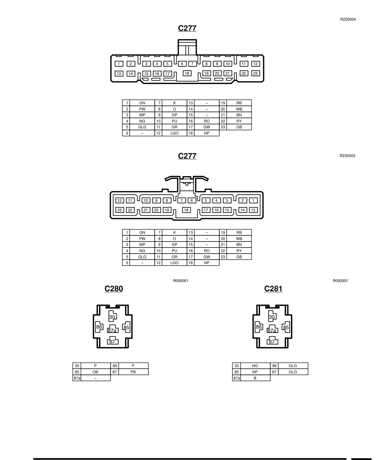 Connector Views – Circuit Diagram