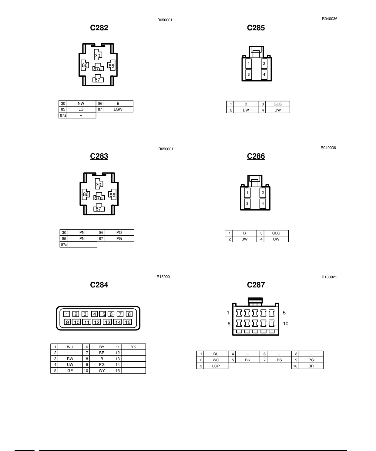 Connector Views – Circuit Diagram