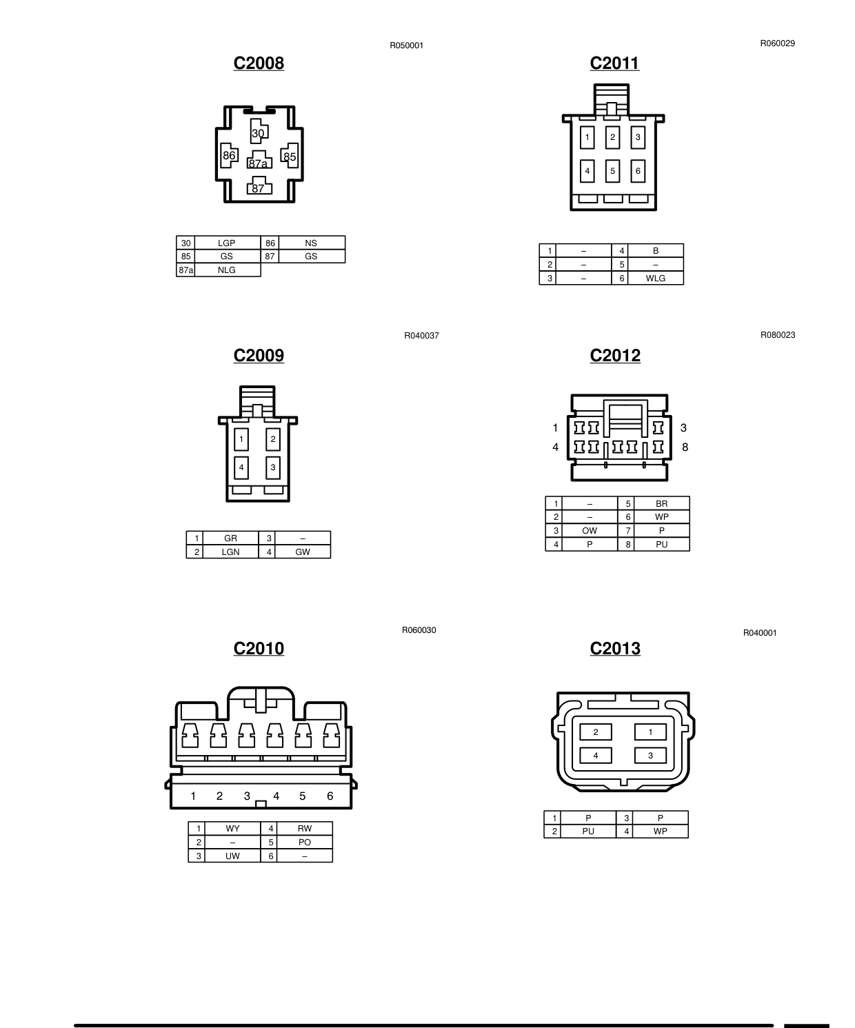 Connector Views – Circuit Diagram