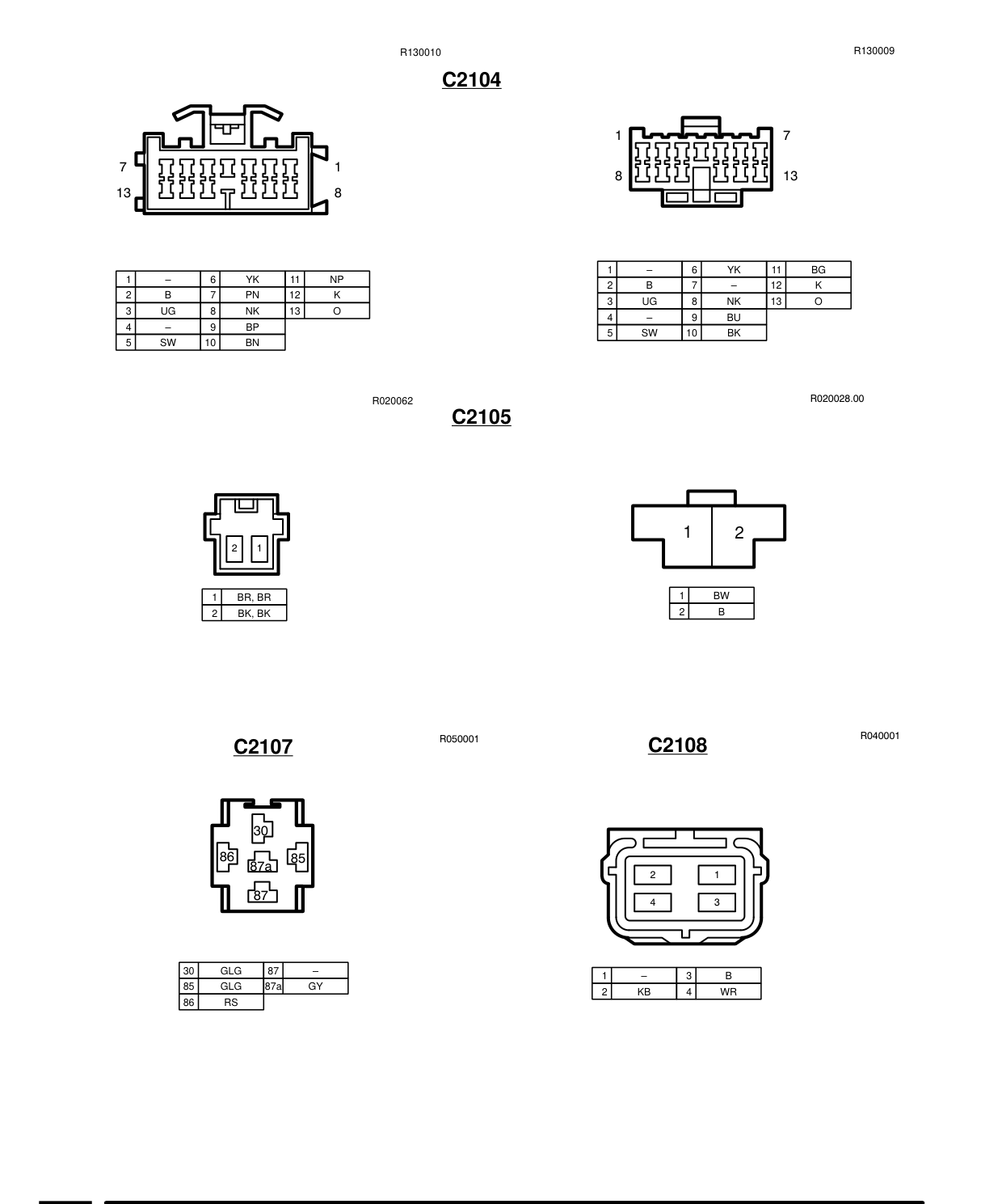 Connector Views – Circuit Diagram