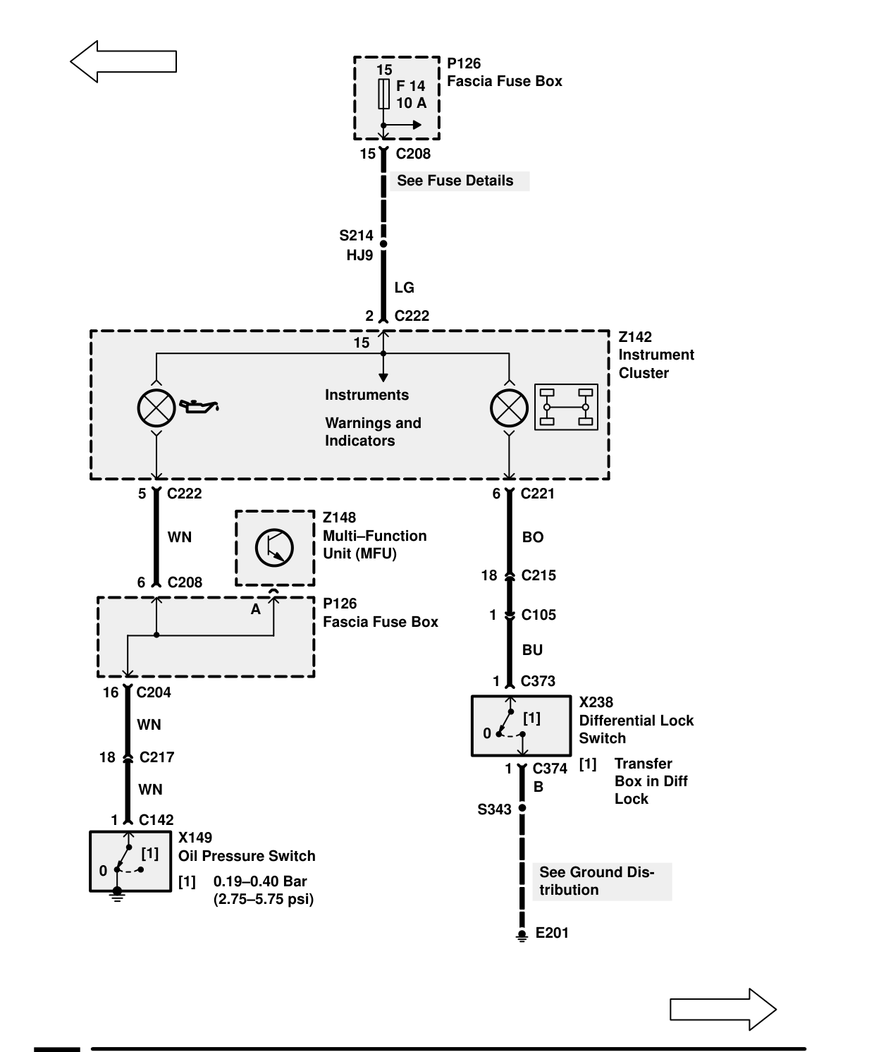 Warnings And Indicators – Circuit Diagram