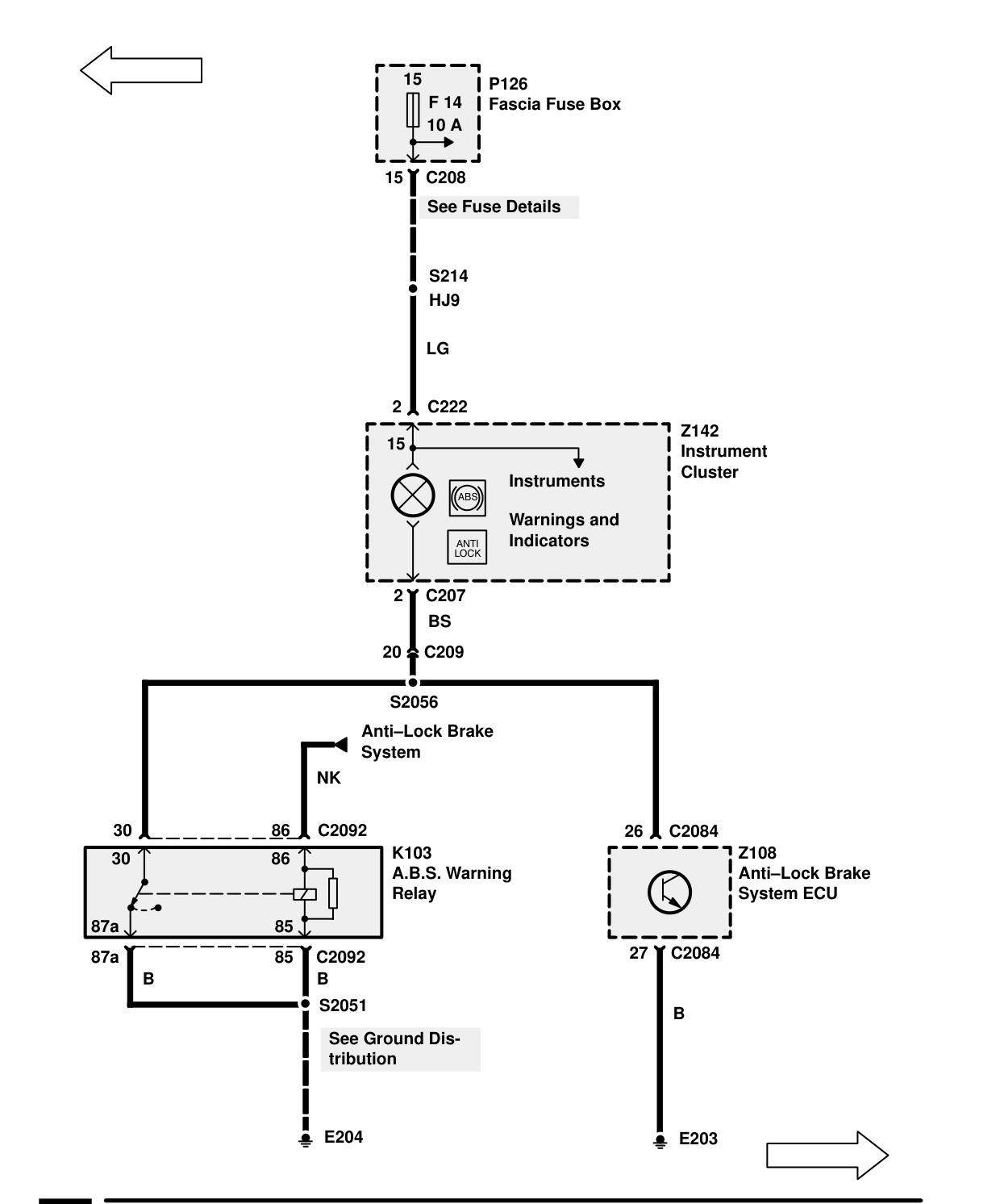 Warnings And Indicators – Circuit Diagram