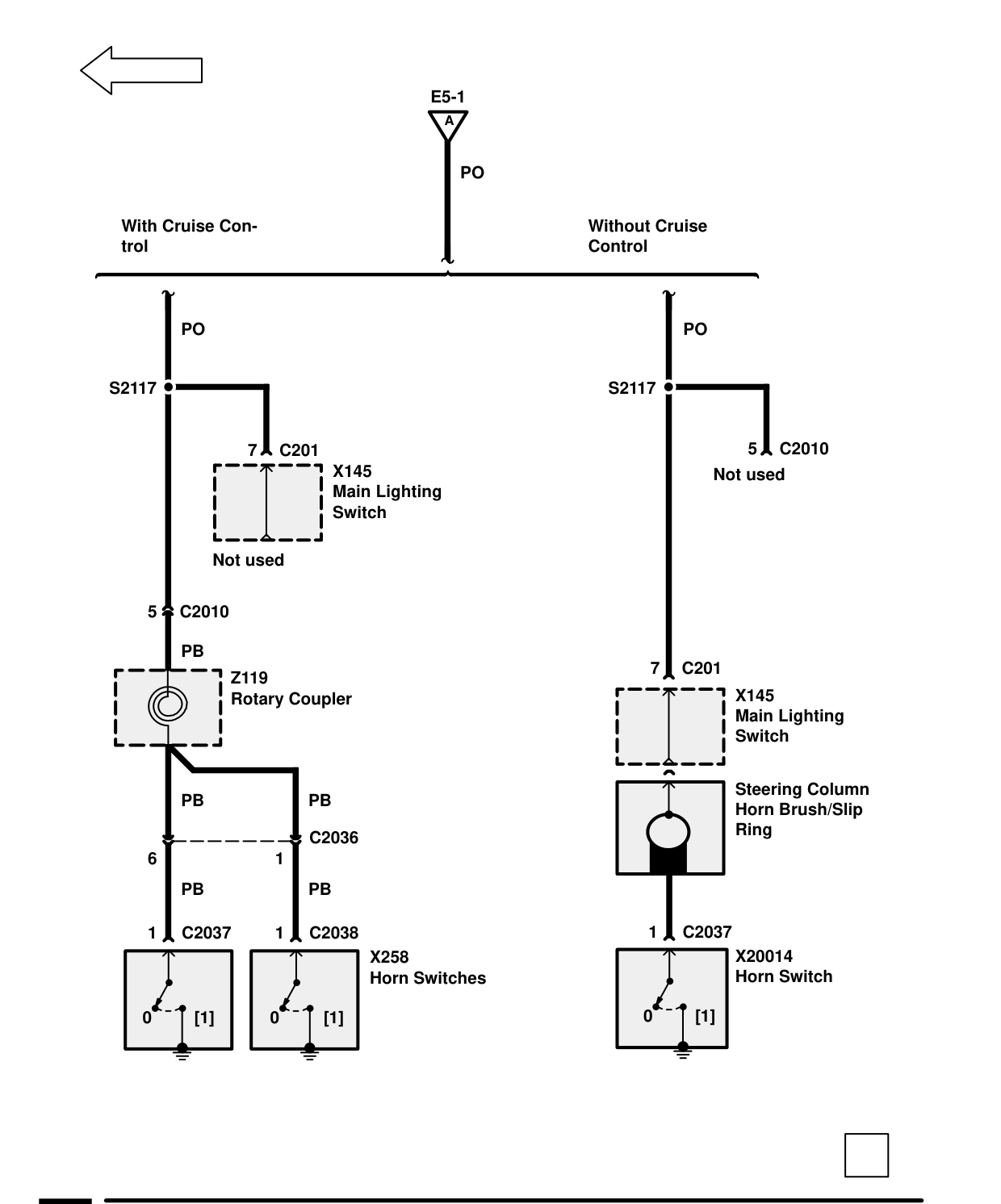 Horns – Circuit Diagram