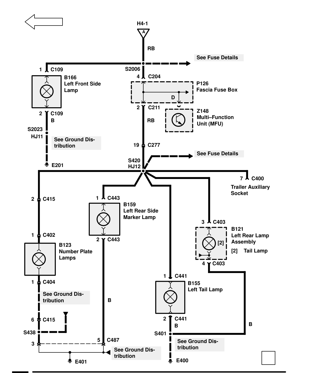 Side Lamps – Circuit Diagram