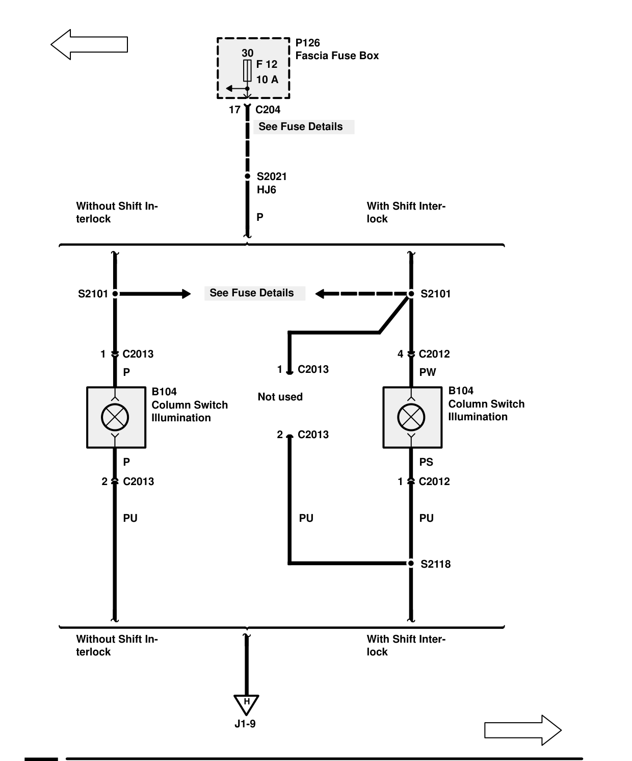 Interior Lamps – Circuit Diagram