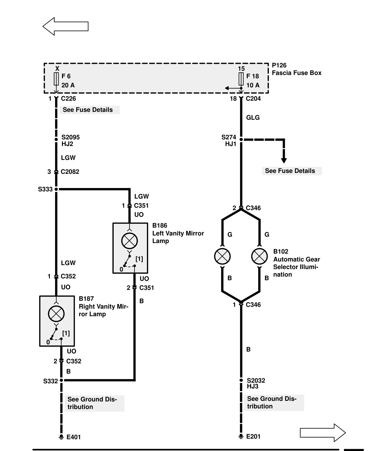 Interior Lamps – Circuit Diagram