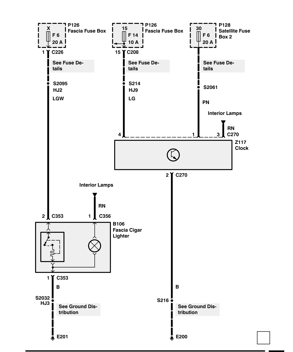 Cigar Lighter/Clock – Circuit Diagram