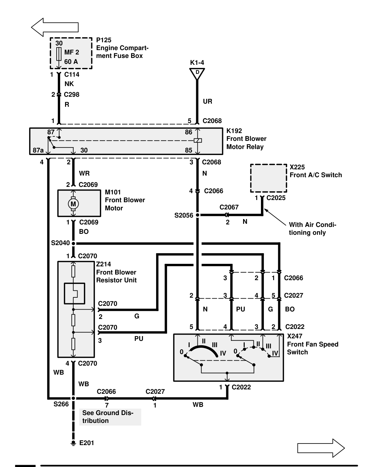 Blower Controls – Circuit Diagram