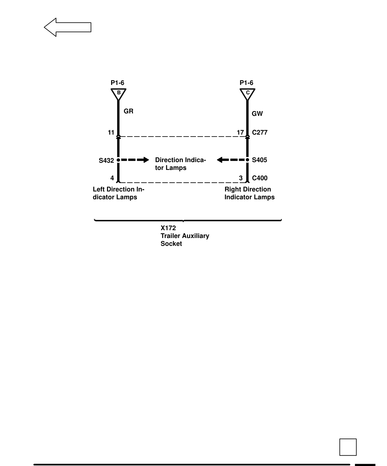 Trailer Auxiliary Socket – Circuit Diagram