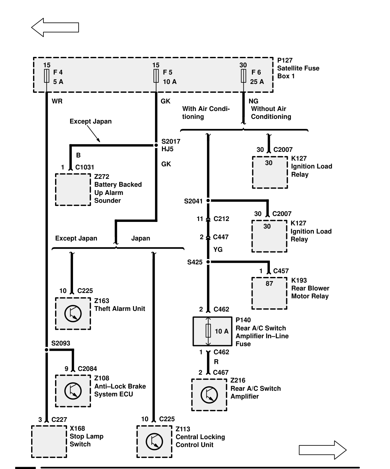 Fuse Details – Circuit Diagram