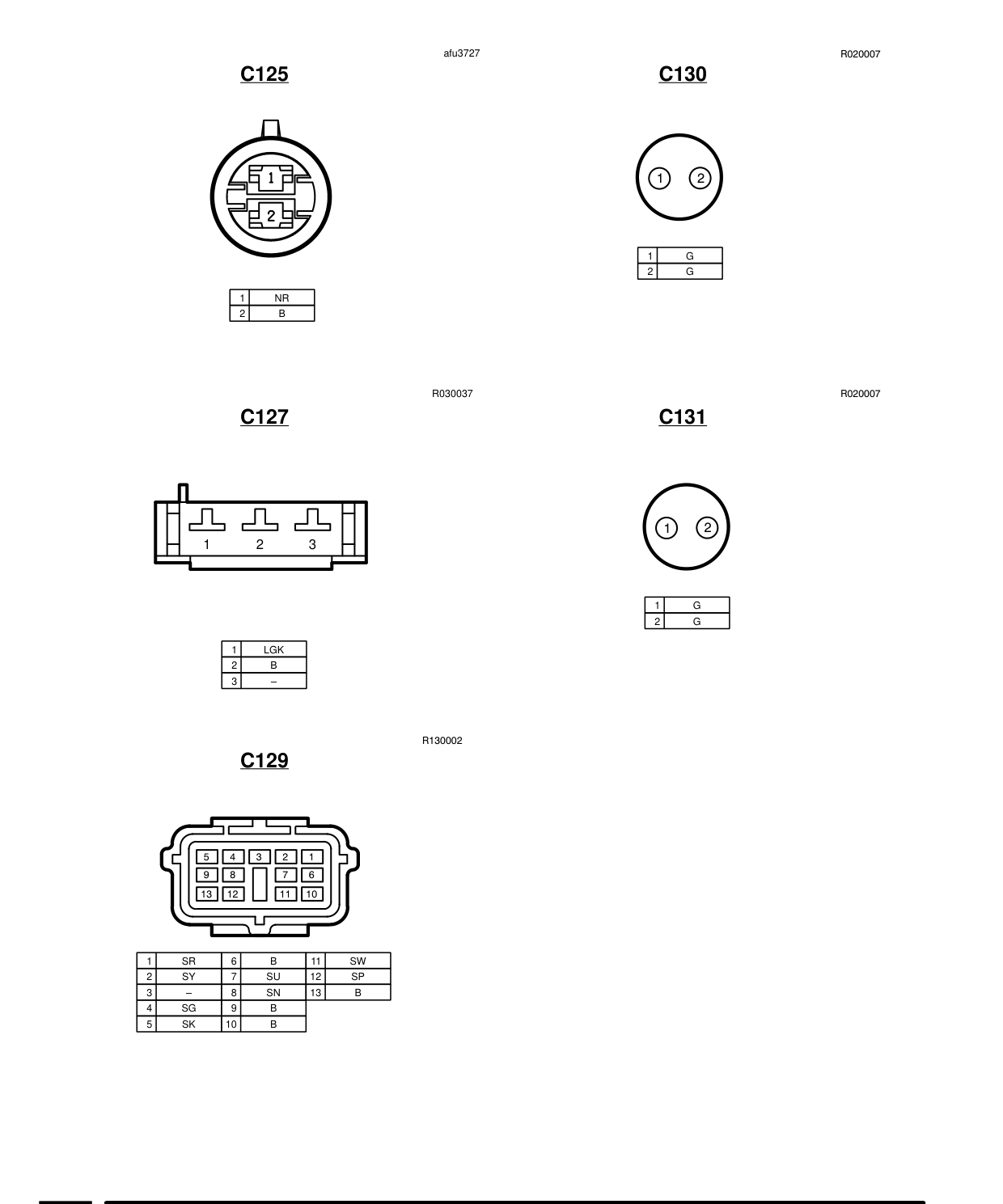 Connector Views – Circuit Diagram