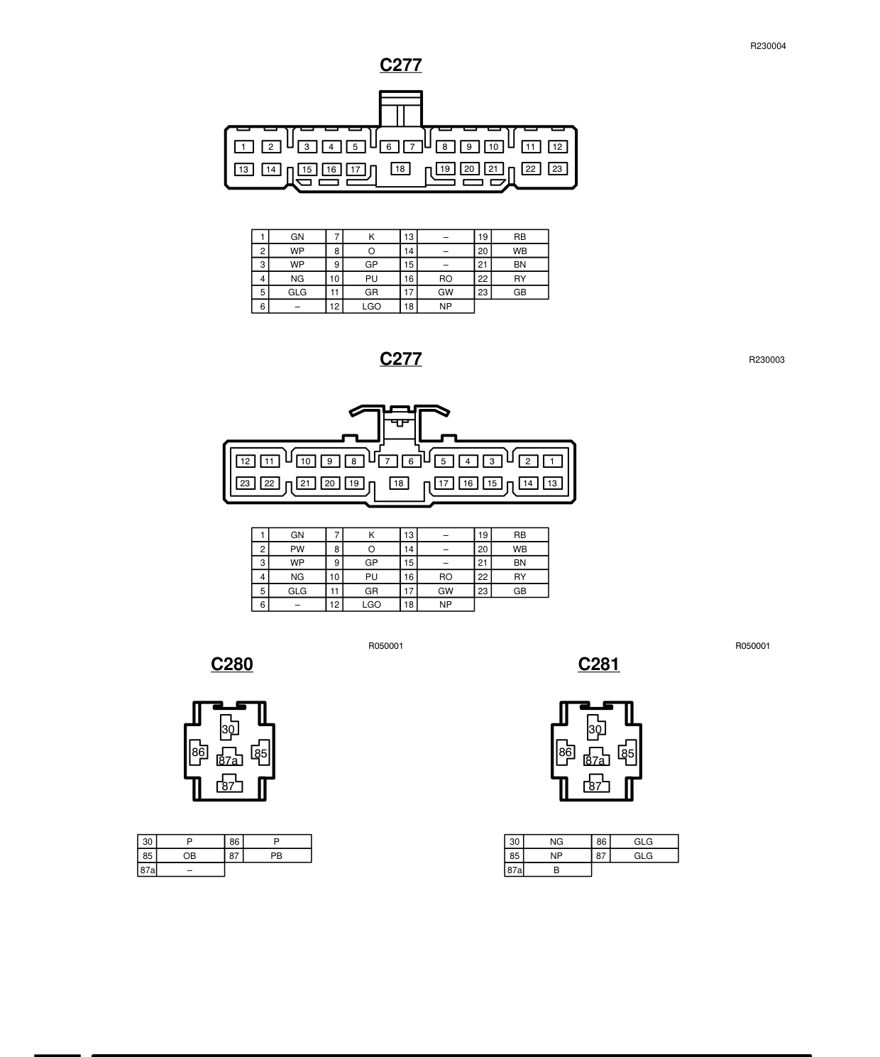 Connector Views – Circuit Diagram
