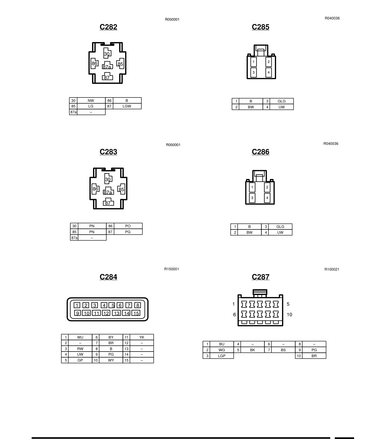 Connector Views – Circuit Diagram