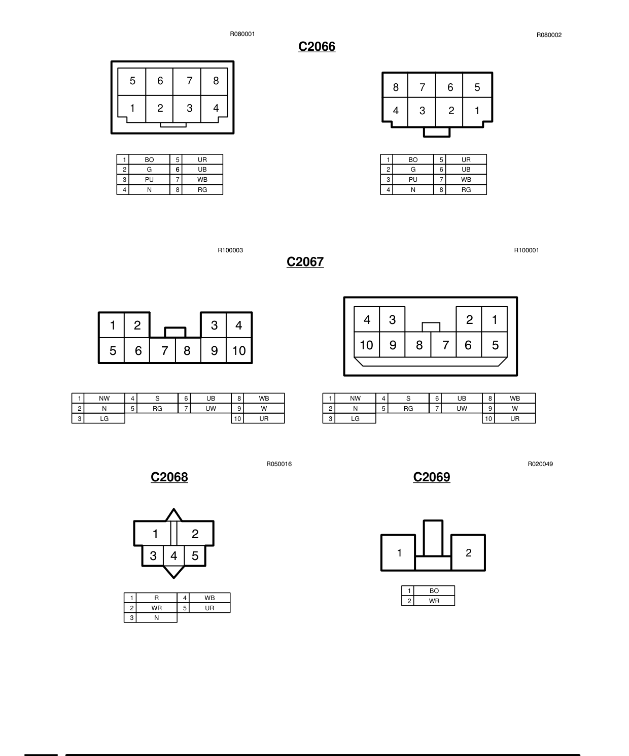 Connector Views – Circuit Diagram