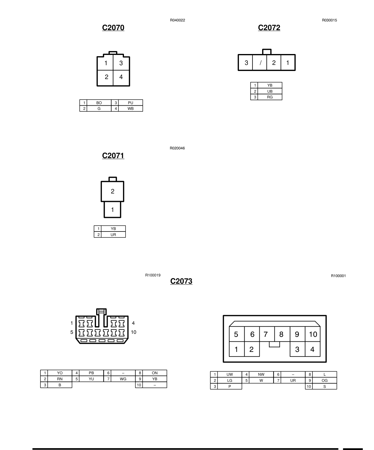 Connector Views – Circuit Diagram