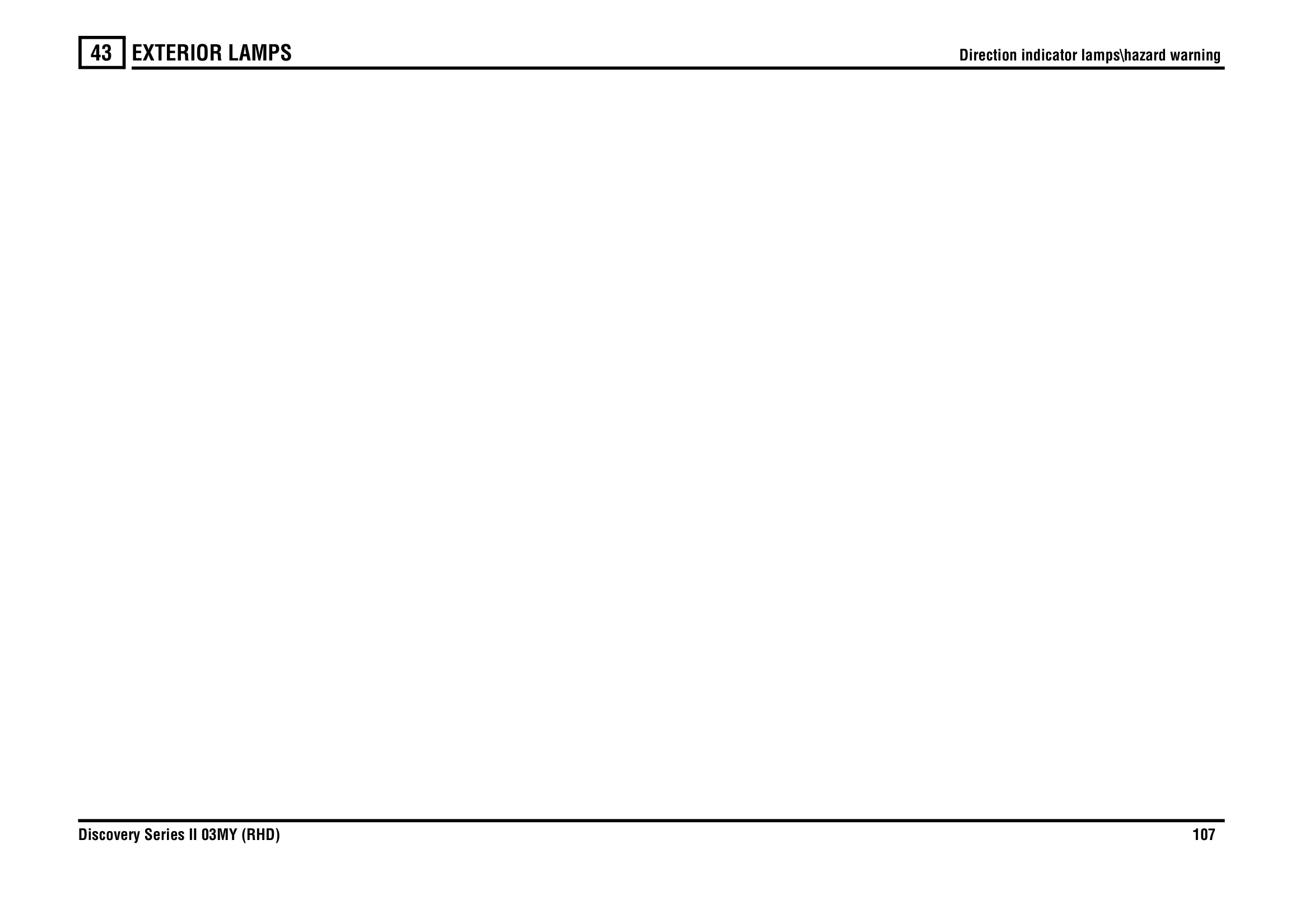 Exterior Lamps circuit diagram