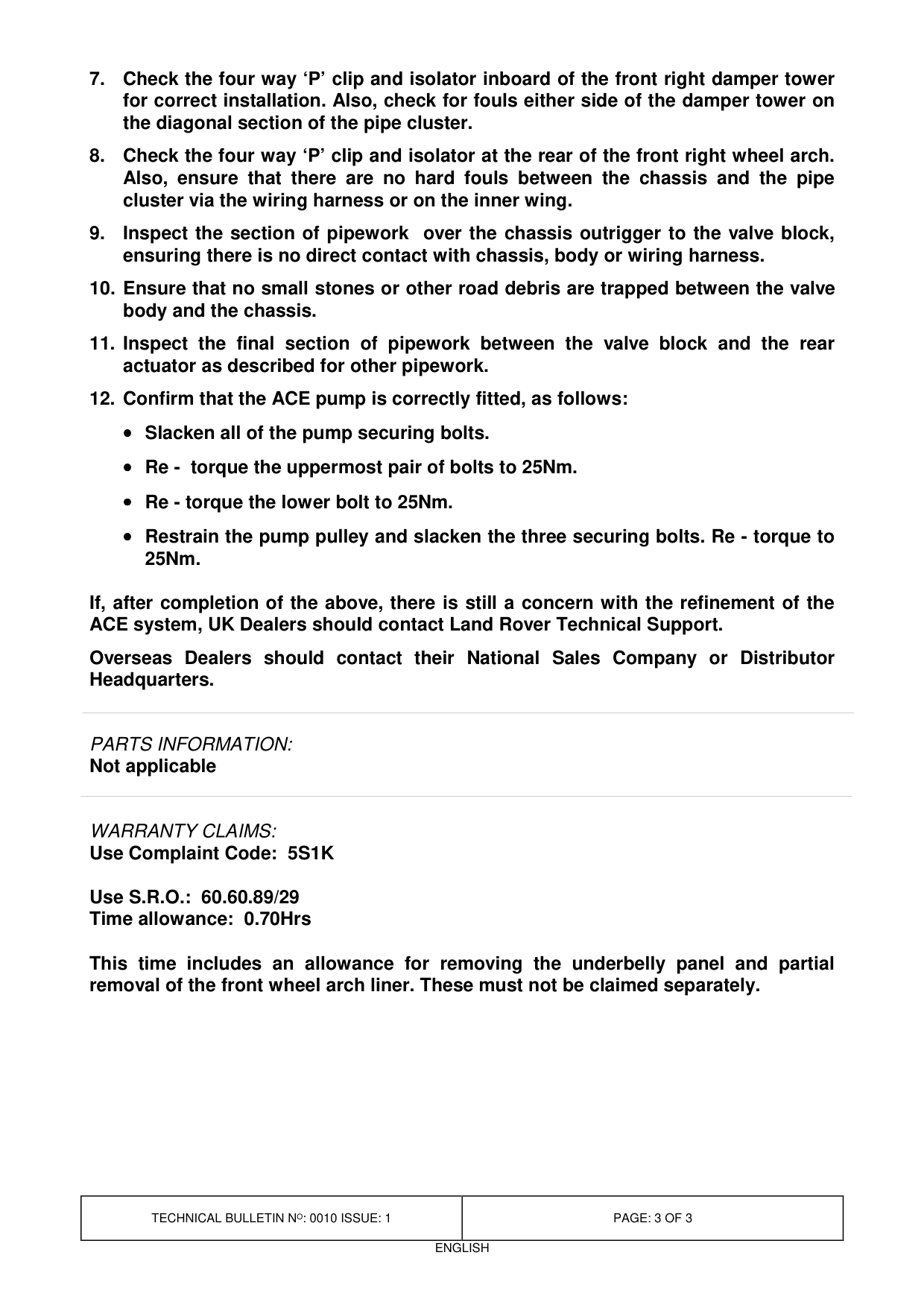 Refinement Of The Ace System – bulletin page 3