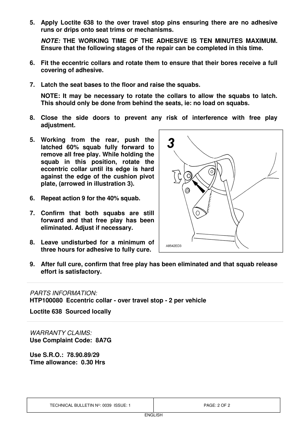 Rear Seat Squab Rattles - Travel Stop – bulletin page 2