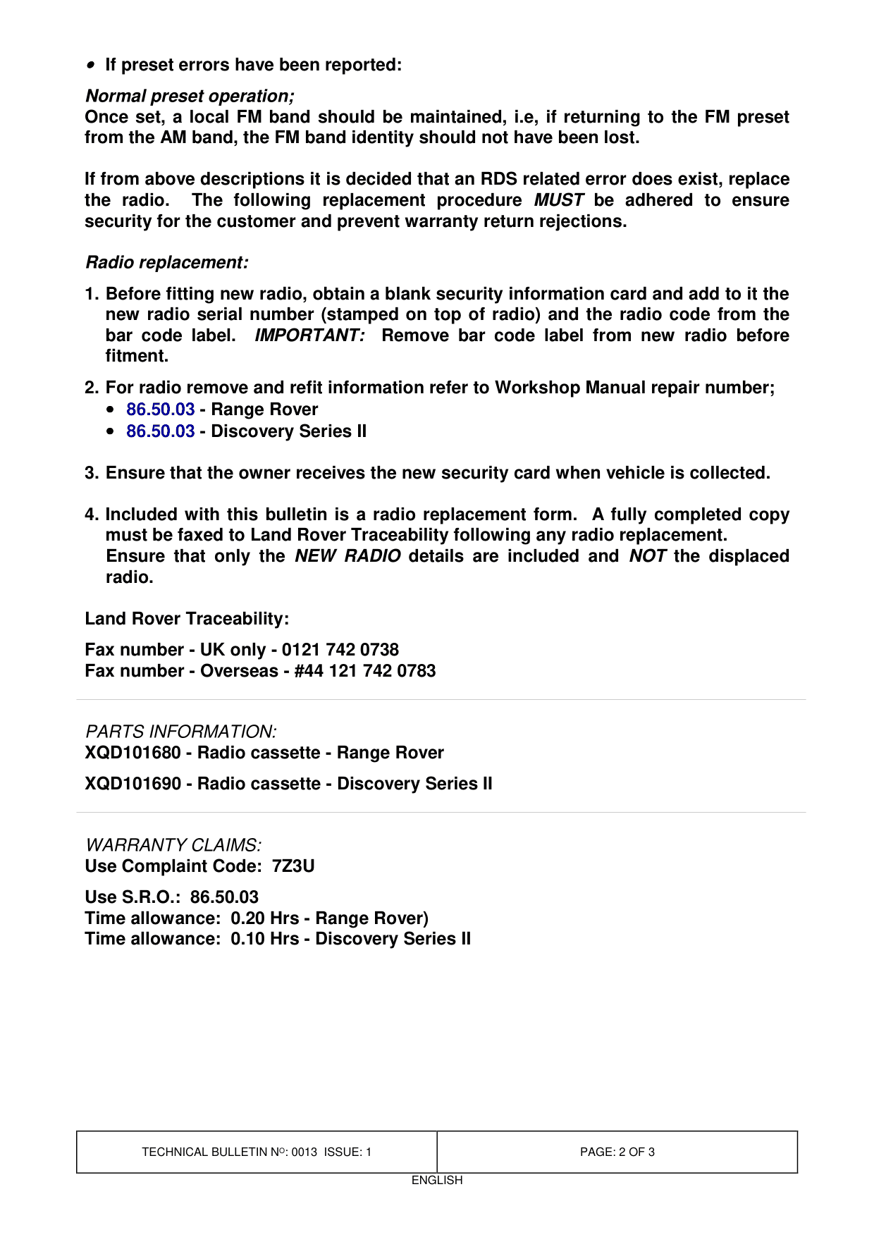 Radio Data System (Rds) - Various Problems – bulletin page 2