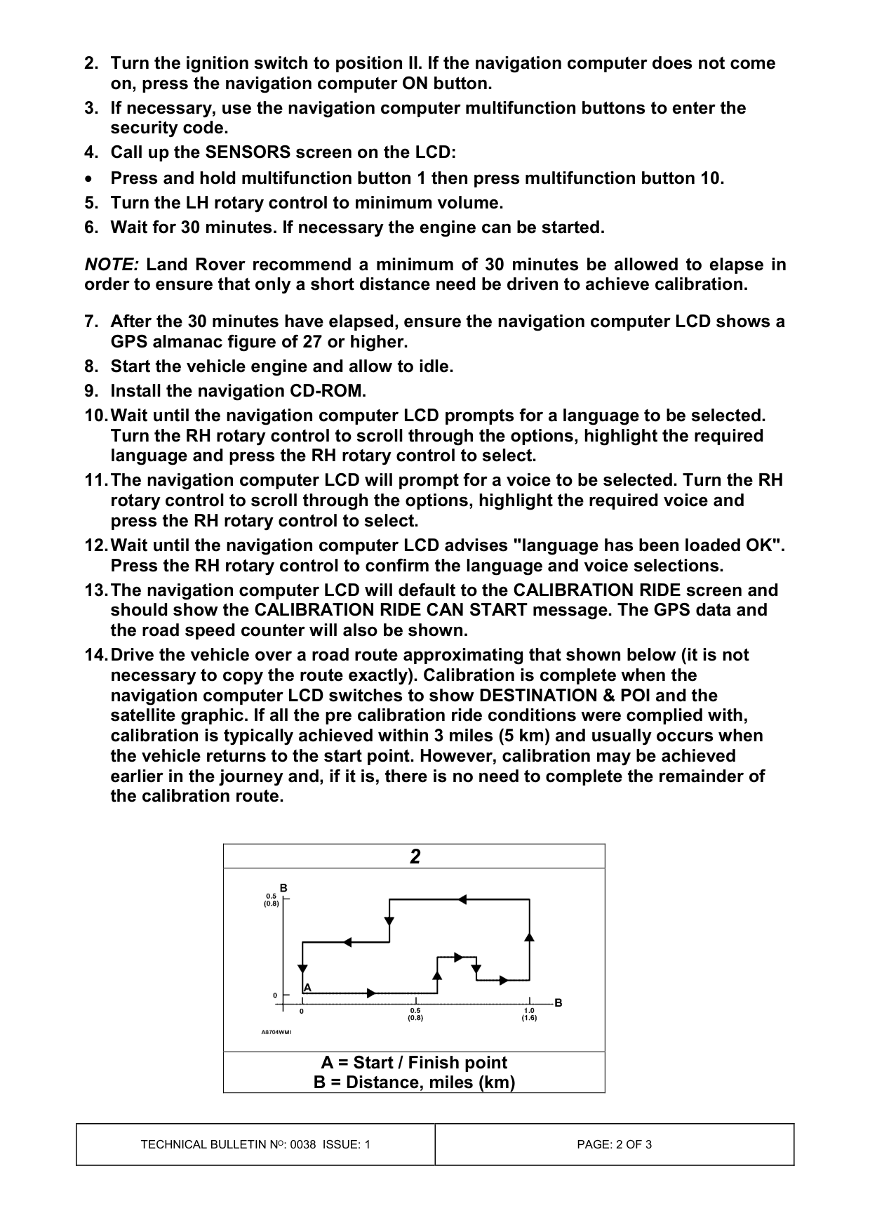 Navigation System Not Fully Operational – bulletin page 2