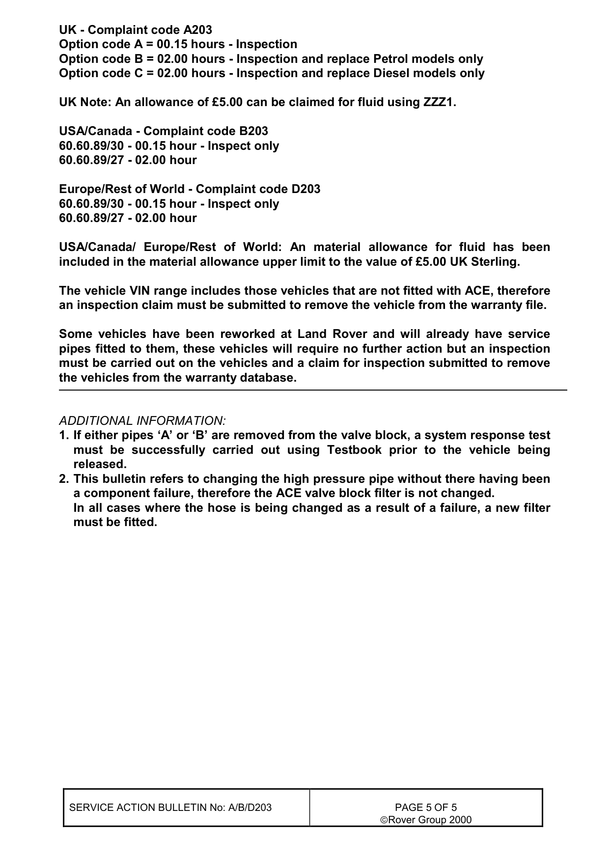 Ace - High Pressure Pipes Fracturing – bulletin page 5